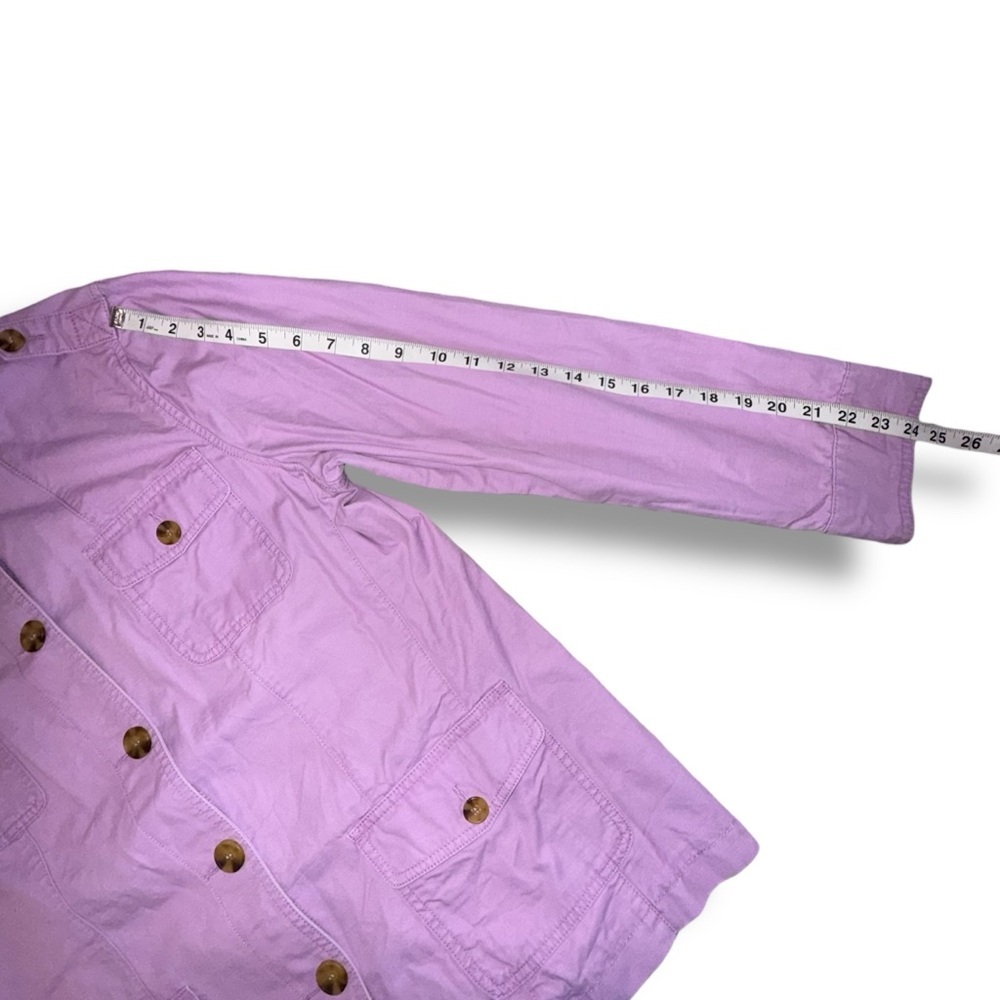 TALBOTS Military Inspired Jacket - Misses XL Violet Tulle - Picture 12 of 12